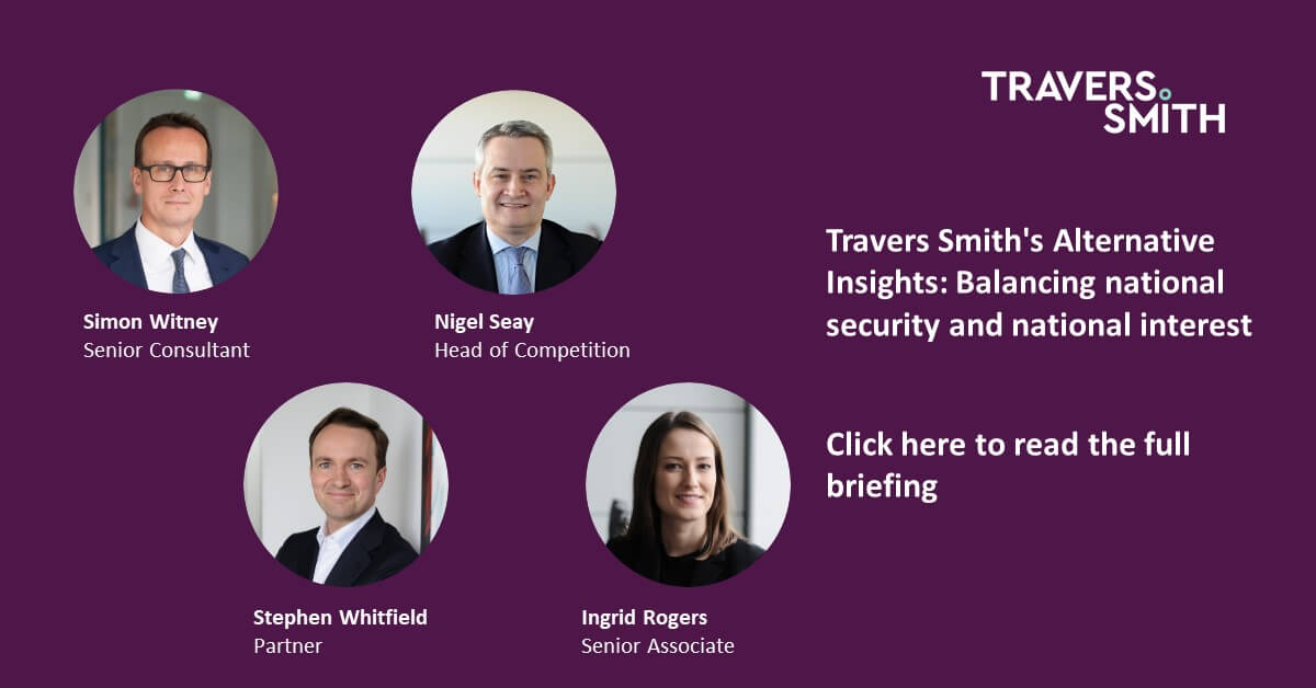 Travers Smith's Alternative Insights Balancing national security and