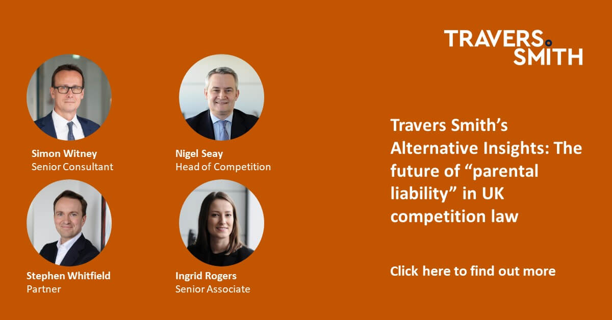 Travers Smith's Alternative Insights The future of "parental liability