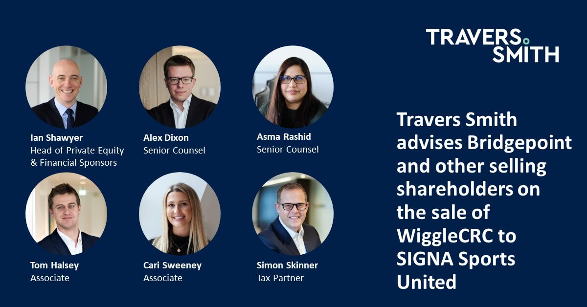 Travers Smith advises Bridgepoint and other selling shareholders on the