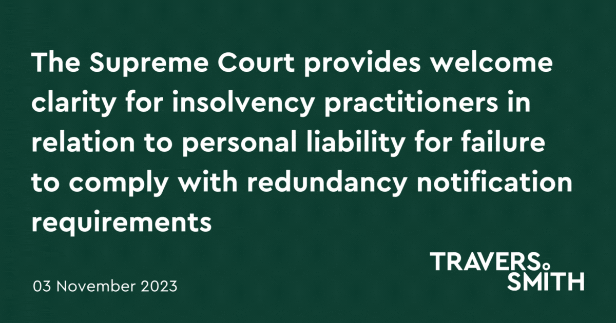 The Supreme Court provides welcome clarity for insolvency practitioners ...