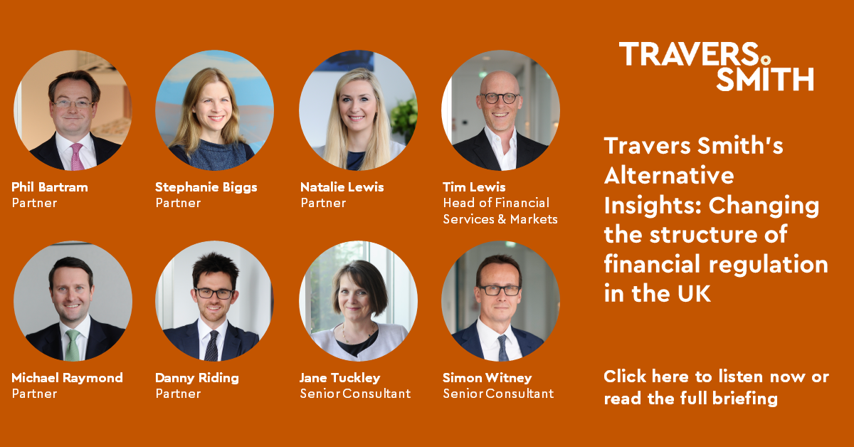 Travers Smith's Alternative Insights Changing the structure of