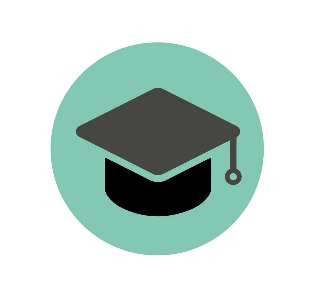 A graduation cap icon