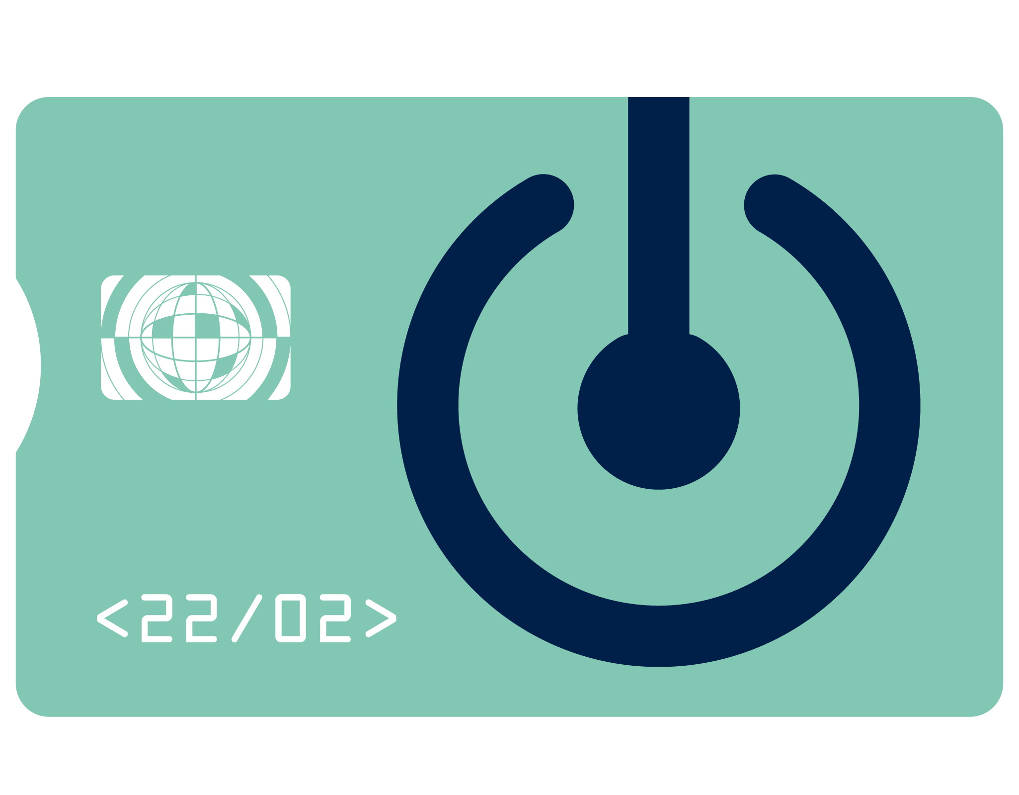 Illustration of a bank card